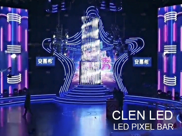 LED像素条舞美造型搭建